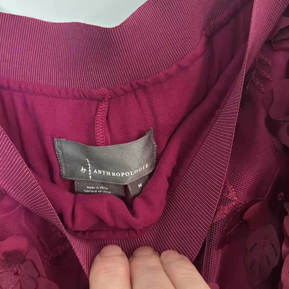 Anthropologie 3D floral maxi skirt - Picture 2 of 9